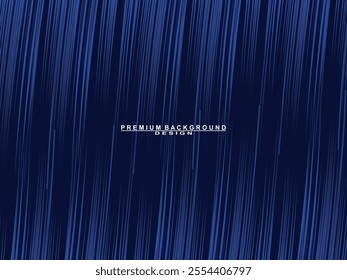 Premium background design with blue lines pattern. Vector horizontal template for digital luxury business banner, contemporary formal invitation, luxury voucher, prestigious gift certificate, etc.