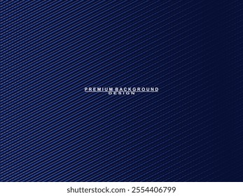 Premium background design with blue lines pattern. Vector horizontal template for digital luxury business banner, contemporary formal invitation, luxury voucher, prestigious gift certificate, etc.