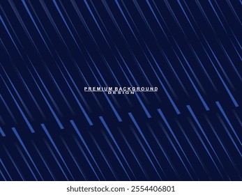 Premium background design with blue lines pattern. Vector horizontal template for digital luxury business banner, contemporary formal invitation, luxury voucher, prestigious gift certificate, etc.