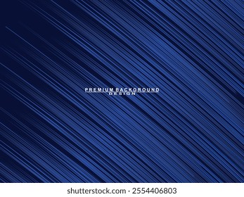 Premium background design with blue lines pattern. Vector horizontal template for digital luxury business banner, contemporary formal invitation, luxury voucher, prestigious gift certificate, etc.