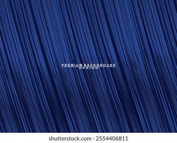 Premium background design with blue lines pattern. Vector horizontal template for digital luxury business banner, contemporary formal invitation, luxury voucher, prestigious gift certificate, etc.