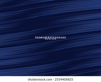 Premium background design with blue lines pattern. Vector horizontal template for digital luxury business banner, contemporary formal invitation, luxury voucher, prestigious gift certificate, etc.