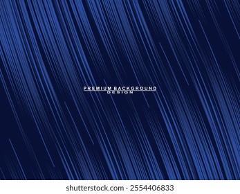 Premium background design with blue lines pattern. Vector horizontal template for digital luxury business banner, contemporary formal invitation, luxury voucher, prestigious gift certificate, etc.