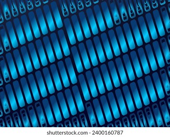 Premium-Hintergrund-Design mit blauem, modernem Muster. Vektorhorizontales Template für Digital Lux Business Banner, zeitgenössische formelle Einladung, Luxusgutschein, renommiertes Geschenkgutschein.