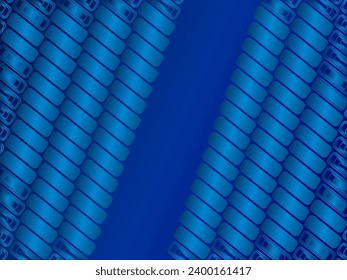 Premium-Hintergrund-Design mit blauem, modernem Muster. Vektorhorizontales Template für Digital Lux Business Banner, zeitgenössische formelle Einladung, Luxusgutschein, renommiertes Geschenkgutschein.
