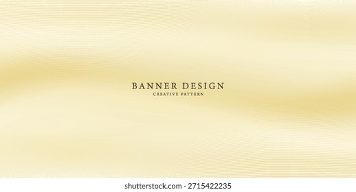 Diseño de fondo de Premium con patrón de línea diagonal contemporáneo en color dorado. Plantilla de oro Horizontal del Vector para el Anuncio de negocios, invitación formal, vale de lujo, certificado de regalo prestigioso