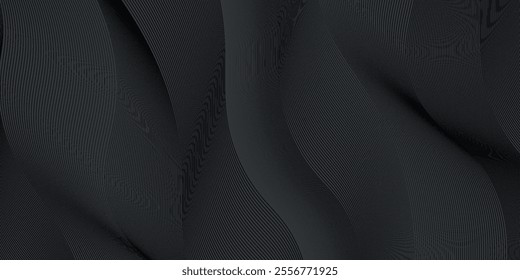 Premium background design with dark black diagonal lines pattern. Vector template for digital luxury banner, invitation, voucher, certificate.