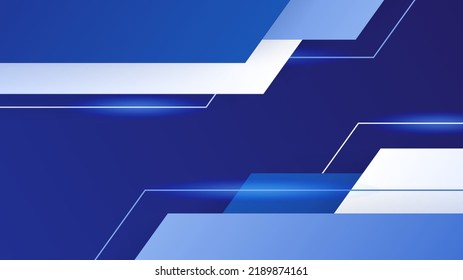 Diseño de fondo premium con un patrón geométrico azul oscuro. Plantilla horizontal vectorial para banner digital lux business, invitación formal, vale de lujo, prestigioso certificado de regalo