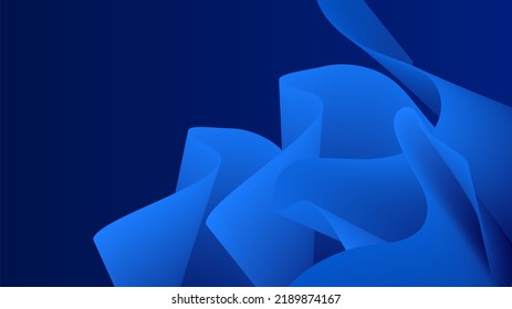 Diseño de fondo premium con un patrón geométrico azul oscuro. Plantilla horizontal vectorial para banner digital lux business, invitación formal, vale de lujo, prestigioso certificado de regalo