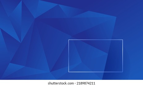 Diseño de fondo premium con un patrón geométrico azul oscuro. Plantilla horizontal vectorial para banner digital lux business, invitación formal, vale de lujo, prestigioso certificado de regalo