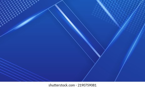 Premium background design with dark blue geoemtric pattern. Vector horizontal template for digital lux business banner, formal invitation, luxury voucher, prestigious gift certificate
