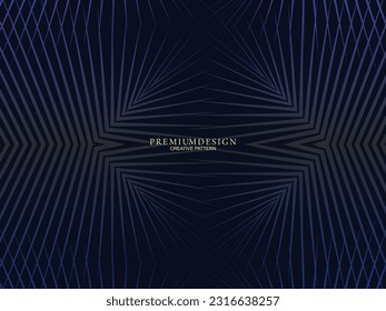 Premium background design with dark blue stripes pattern. Vector horizontal template, for digital lux business banners, contemporary formal invitations, luxury vouchers, gift certificates, etc.