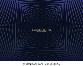 Diseño de fondo premium con estampado azul oscuro. Plantilla horizontal vectorial, para banners digitales lux business, invitaciones formales contemporáneas, vales de lujo, certificados de regalo, etc.