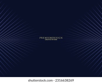 Diseño de fondo premium con estampado azul oscuro. Plantilla horizontal vectorial, para banners digitales lux business, invitaciones formales contemporáneas, vales de lujo, certificados de regalo, etc.