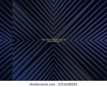 Diseño de fondo premium con estampado azul oscuro. Plantilla horizontal vectorial, para banners digitales lux business, invitaciones formales contemporáneas, vales de lujo, certificados de regalo, etc.