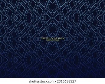 Premium background design with dark blue stripes pattern. Vector horizontal template, for digital lux business banners, contemporary formal invitations, luxury vouchers, gift certificates, etc.
