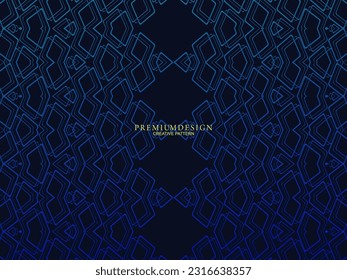 Premium background design with dark blue stripes pattern. Vector horizontal template, for digital lux business banners, contemporary formal invitations, luxury vouchers, gift certificates, etc.