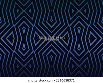 Diseño de fondo premium con estampado azul oscuro. Plantilla horizontal vectorial, para banners digitales lux business, invitaciones formales contemporáneas, vales de lujo, certificados de regalo, etc.