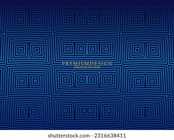 Premium background design with dark blue stripes pattern. Vector horizontal template, for digital lux business banners, contemporary formal invitations, luxury vouchers, gift certificates, etc.