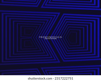 Premium-Hintergrund-Design mit dunkelblauem Luxusmotiv. Horizontale Vektorvorlage für digitale Lux-Business-Banner, zeitgenössische formale Einladungen, Luxusgutscheine, Geschenkgutscheine, etc.