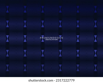 Premium background design with dark blue luxury motif. Vector horizontal template, for digital lux business banners, contemporary formal invitations, luxury vouchers, gift certificates, etc.