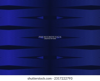 Diseño de fondo de primera calidad con motivos de lujo azul oscuro. Plantilla horizontal vectorial, para banners digitales lux business, invitaciones formales contemporáneas, vales de lujo, certificados de regalo, etc.
