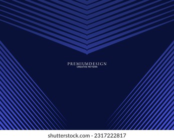 Premium background design with dark blue luxury motif. Vector horizontal template, for digital lux business banners, contemporary formal invitations, luxury vouchers, gift certificates, etc.