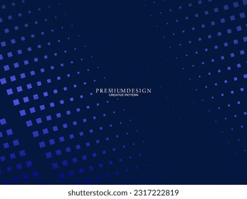 Premium background design with dark blue luxury motif. Vector horizontal template, for digital lux business banners, contemporary formal invitations, luxury vouchers, gift certificates, etc.