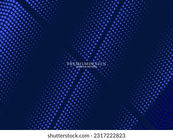 Diseño de fondo de primera calidad con motivos de lujo azul oscuro. Plantilla horizontal vectorial, para banners digitales lux business, invitaciones formales contemporáneas, vales de lujo, certificados de regalo, etc.