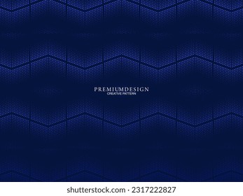 Premium background design with dark blue luxury motif. Vector horizontal template, for digital lux business banners, contemporary formal invitations, luxury vouchers, gift certificates, etc.