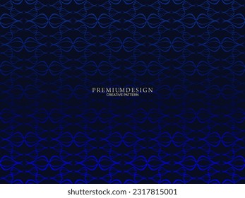 Premium background design with dark blue luxury motif. Vector horizontal template, for digital lux business banners, contemporary formal invitations, luxury vouchers, gift certificates, etc.