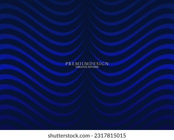 Diseño de fondo de primera calidad con motivos de lujo azul oscuro. Plantilla horizontal vectorial, para banners digitales lux business, invitaciones formales contemporáneas, vales de lujo, certificados de regalo, etc.