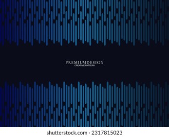 Diseño de fondo de primera calidad con motivos de lujo azul oscuro. Plantilla horizontal vectorial, para banners digitales lux business, invitaciones formales contemporáneas, vales de lujo, certificados de regalo, etc.
