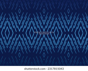 Premium background design with dark blue luxury motif. Vector horizontal template, for digital lux business banners, contemporary formal invitations, luxury vouchers, gift certificates, etc.