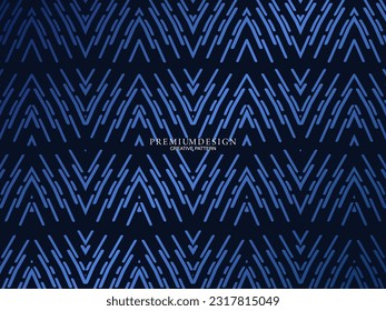 Premium background design with dark blue luxury motif. Vector horizontal template, for digital lux business banners, contemporary formal invitations, luxury vouchers, gift certificates, etc.