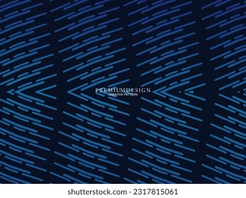 Premium background design with dark blue luxury motif. Vector horizontal template, for digital lux business banners, contemporary formal invitations, luxury vouchers, gift certificates, etc.