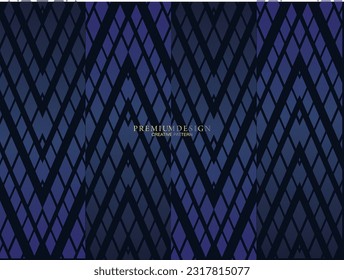 Premium-Hintergrund-Design mit dunkelblauem Luxusmotiv. Horizontale Vektorvorlage für digitale Lux-Business-Banner, zeitgenössische formale Einladungen, Luxusgutscheine, Geschenkgutscheine, etc.
