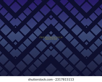 Diseño de fondo de primera calidad con motivos de lujo azul oscuro. Plantilla horizontal vectorial, para banners digitales lux business, invitaciones formales contemporáneas, vales de lujo, certificados de regalo, etc.