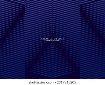 Diseño de fondo de primera calidad con motivos de lujo azul oscuro. Plantilla horizontal vectorial, para banners digitales lux business, invitaciones formales contemporáneas, vales de lujo, certificados de regalo, etc.