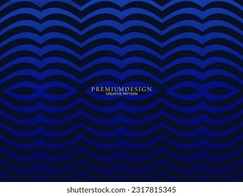 Diseño de fondo de primera calidad con motivos de lujo azul oscuro. Plantilla horizontal vectorial, para banners digitales lux business, invitaciones formales contemporáneas, vales de lujo, certificados de regalo, etc.