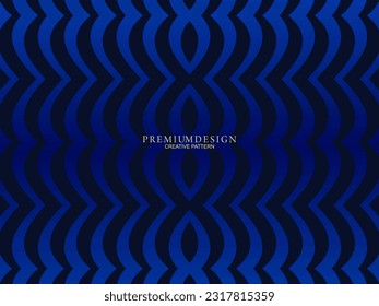 Diseño de fondo de primera calidad con motivos de lujo azul oscuro. Plantilla horizontal vectorial, para banners digitales lux business, invitaciones formales contemporáneas, vales de lujo, certificados de regalo, etc.