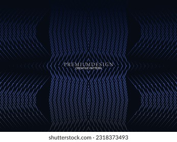 Premium background design with dark blue luxury motif. Vector horizontal template, for digital lux business banners, contemporary formal invitations, luxury vouchers, gift certificates, etc.
