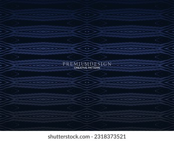 Premium background design with dark blue luxury motif. Vector horizontal template, for digital lux business banners, contemporary formal invitations, luxury vouchers, gift certificates, etc.