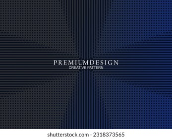 Diseño de fondo de primera calidad con motivos de lujo azul oscuro. Plantilla horizontal vectorial, para banners digitales lux business, invitaciones formales contemporáneas, vales de lujo, certificados de regalo, etc.