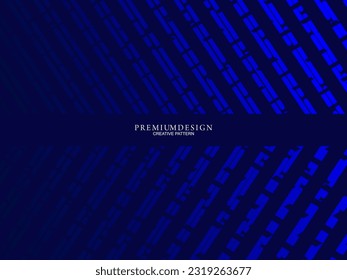 Premium background design with dark blue luxury geometric elements motif. Exclusive wallpaper design for posters, flyers, presentations, websites, etc.