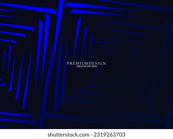 Premium background design with dark blue luxury geometric elements motif. Exclusive wallpaper design for posters, flyers, presentations, websites, etc.