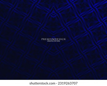 Diseño de fondo de primera calidad con motivos geométricos de lujo azul oscuro. Diseño exclusivo de fondo de pantalla para carteles, folletos, presentaciones, sitios web, etc.