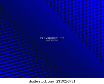 Diseño de fondo de primera calidad con motivos geométricos de lujo azul oscuro. Diseño exclusivo de fondo de pantalla para carteles, folletos, presentaciones, sitios web, etc.