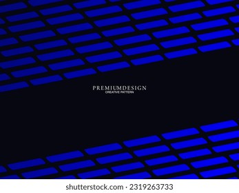 Diseño de fondo de primera calidad con motivos geométricos de lujo azul oscuro. Diseño exclusivo de fondo de pantalla para carteles, folletos, presentaciones, sitios web, etc.