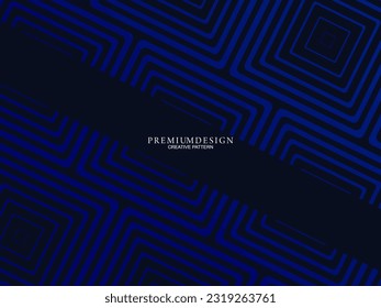 Premium background design with dark blue luxury geometric elements motif. Exclusive wallpaper design for posters, flyers, presentations, websites, etc.